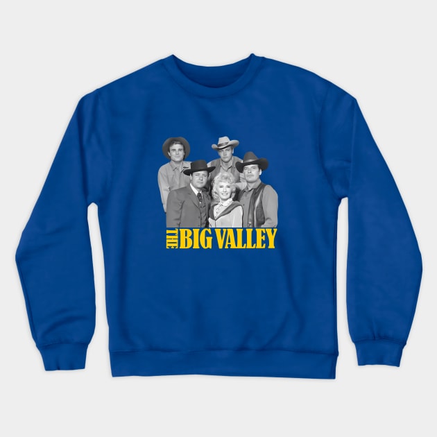 The Big Valley - Group - 60s Tv Western Crewneck Sweatshirt by wildzerouk